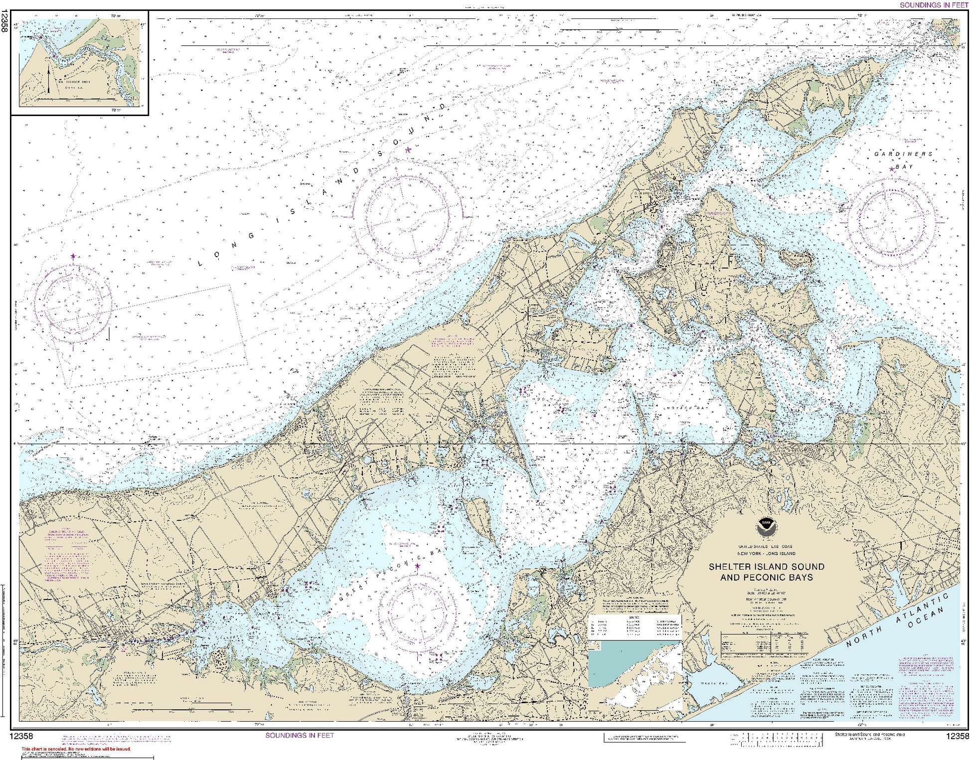 Shelter Island Sound and Peconic Bays (12358) by NOAA