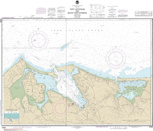 Port Jefferson and Mt. Sinai Harbors, N.Y. (12362) by NOAA