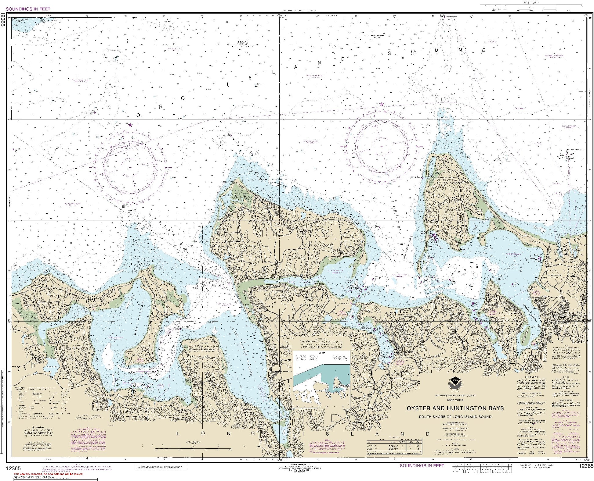 Oyster and Huntington Bays (12365) by NOAA