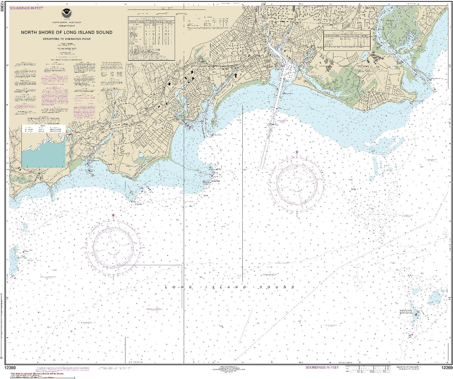North Shore of Long Island Sound - Stratford Point to Sherwood Point (12369) by NOAA