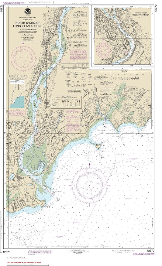North Shore of Long Island Sound - Housatonic River and Milford Harbor with Continuation of Housatonic River (12370) by NOAA