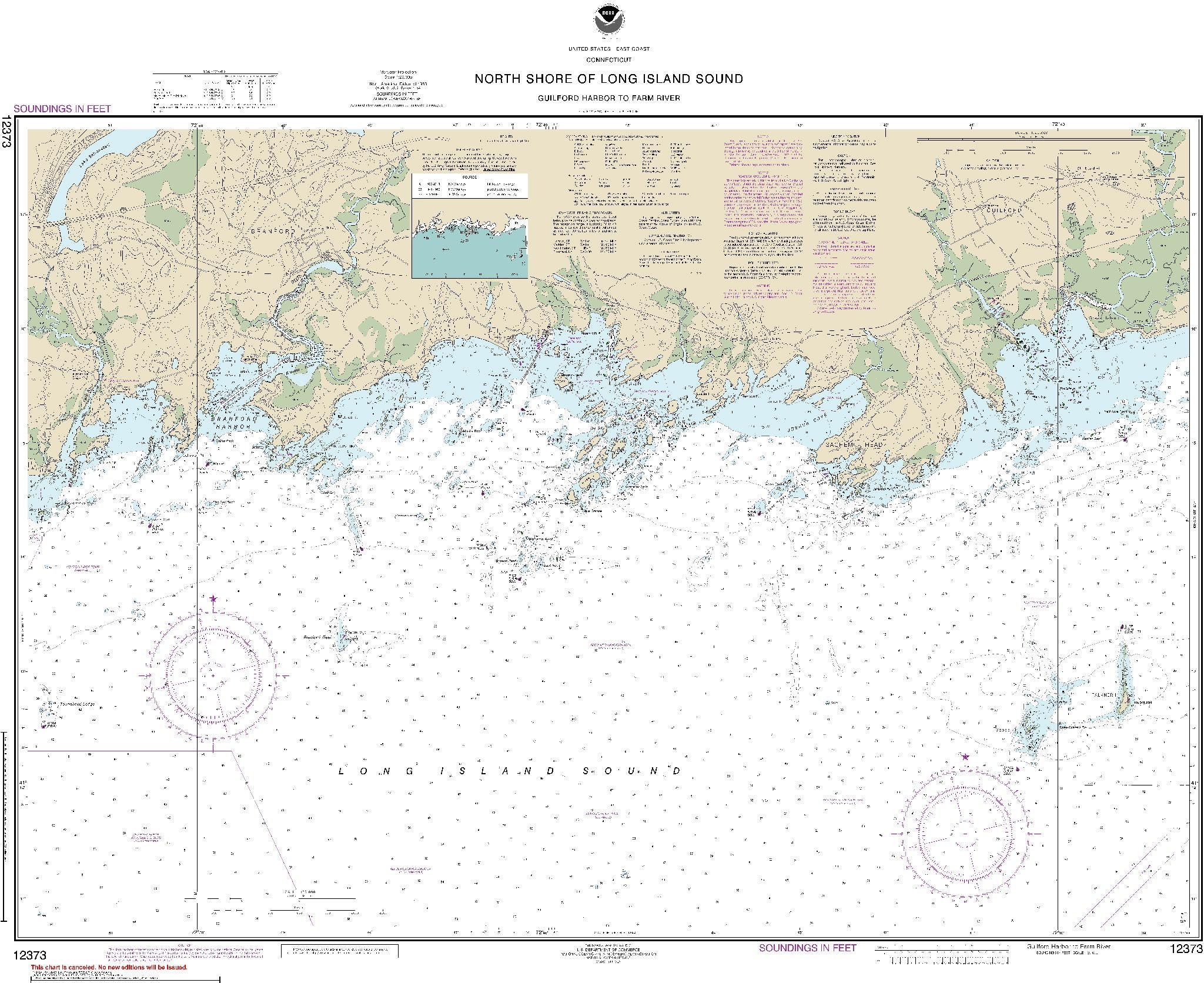 North Shore of Long Island Sound - Guilford Harbor to Farm River (1237 ...