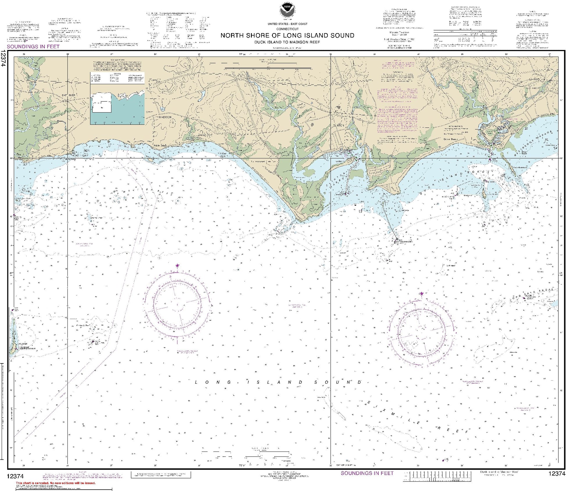 Duck Island to Madison Reef (12374) by NOAA