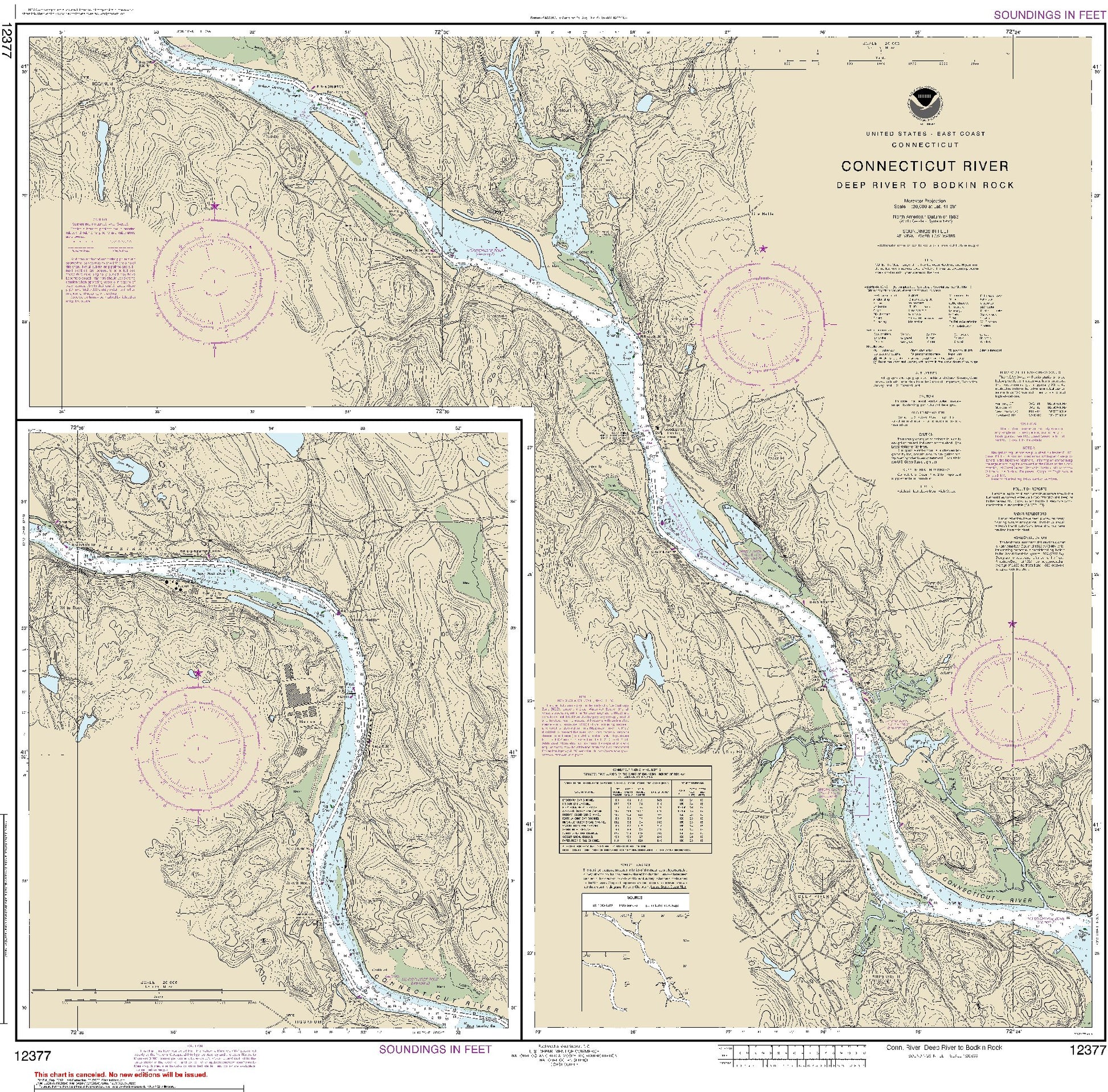 Connecticut River - Deep River to Bodkin Rock (12377) by NOAA