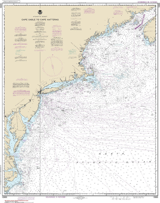 Cape Sable to Cape Hatteras (13003) by NOAA