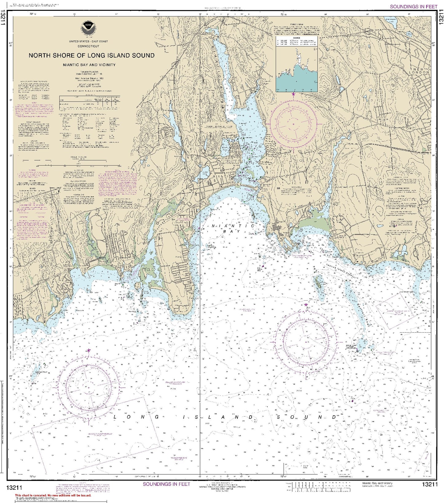 Niantic Bay and Vicinity (13211) by NOAA