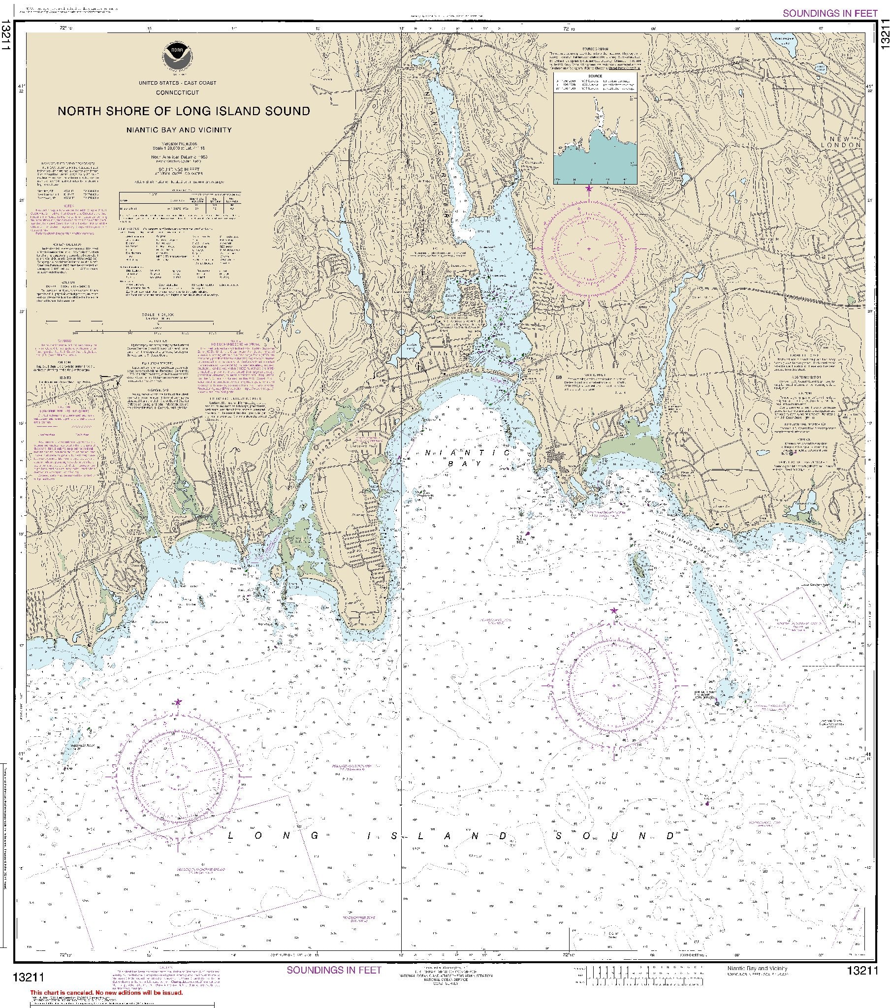 Niantic Bay and Vicinity (13211) by NOAA