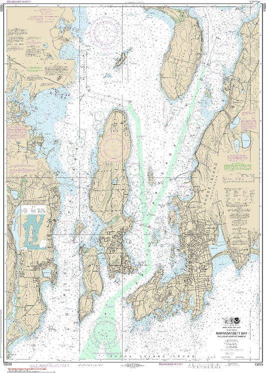 Newport Harbor (13223) by NOAA