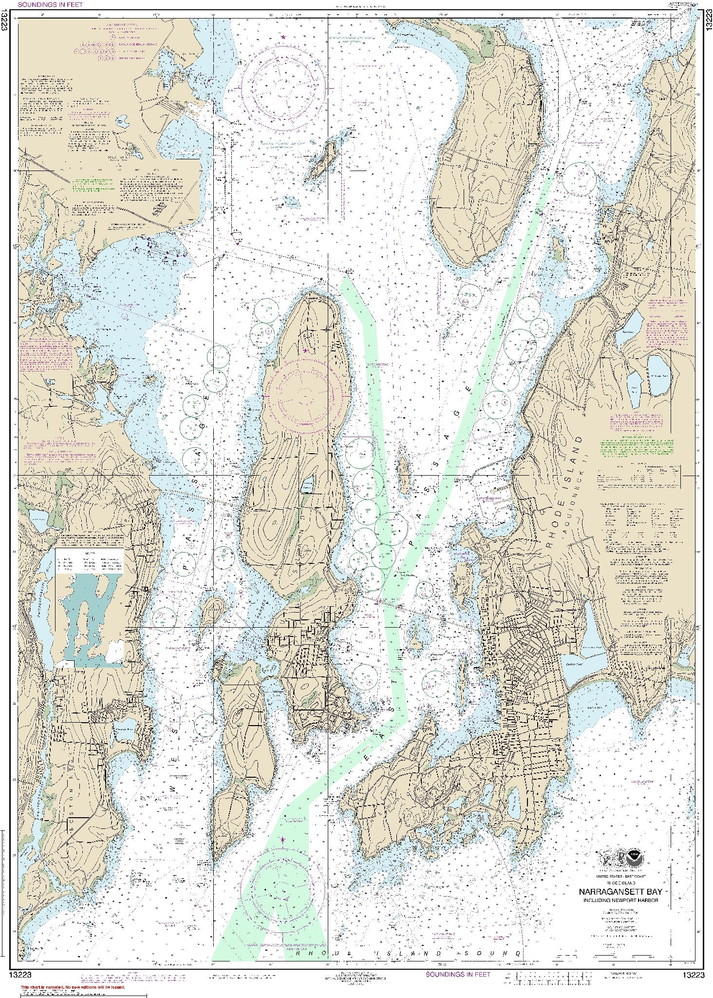 Newport Harbor (13223) by NOAA