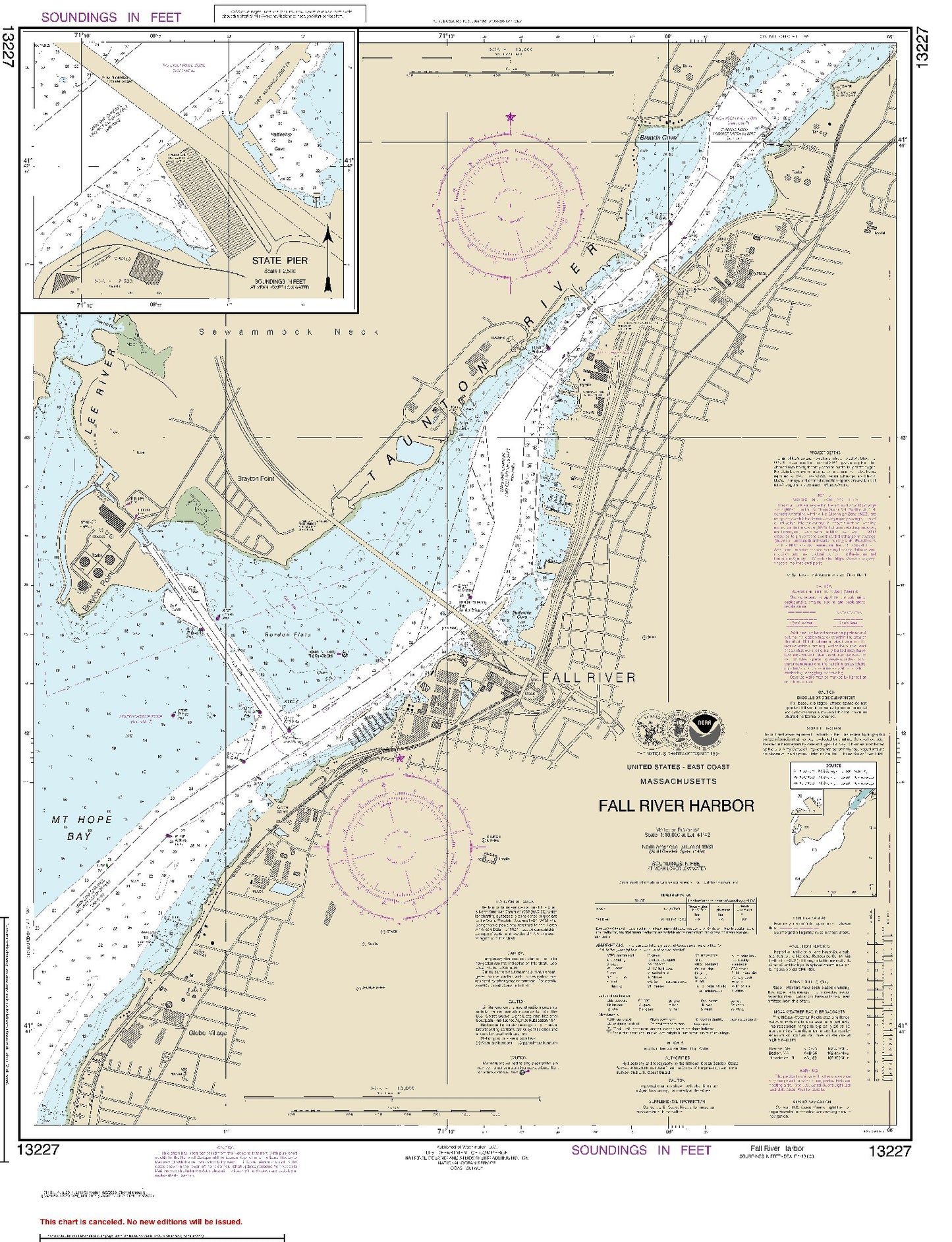 Fall River Harbor (13227) by NOAA