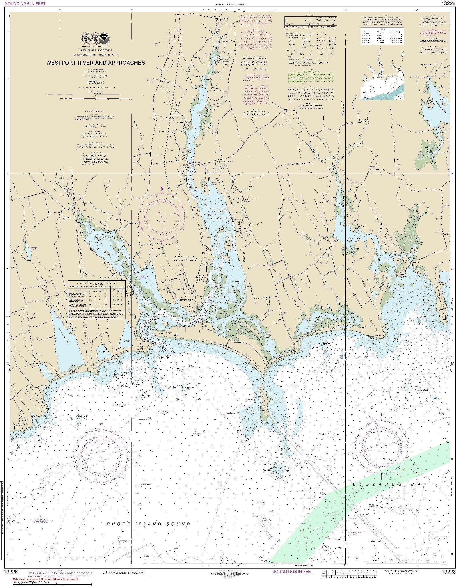 Westport River and Approaches (13228) by NOAA