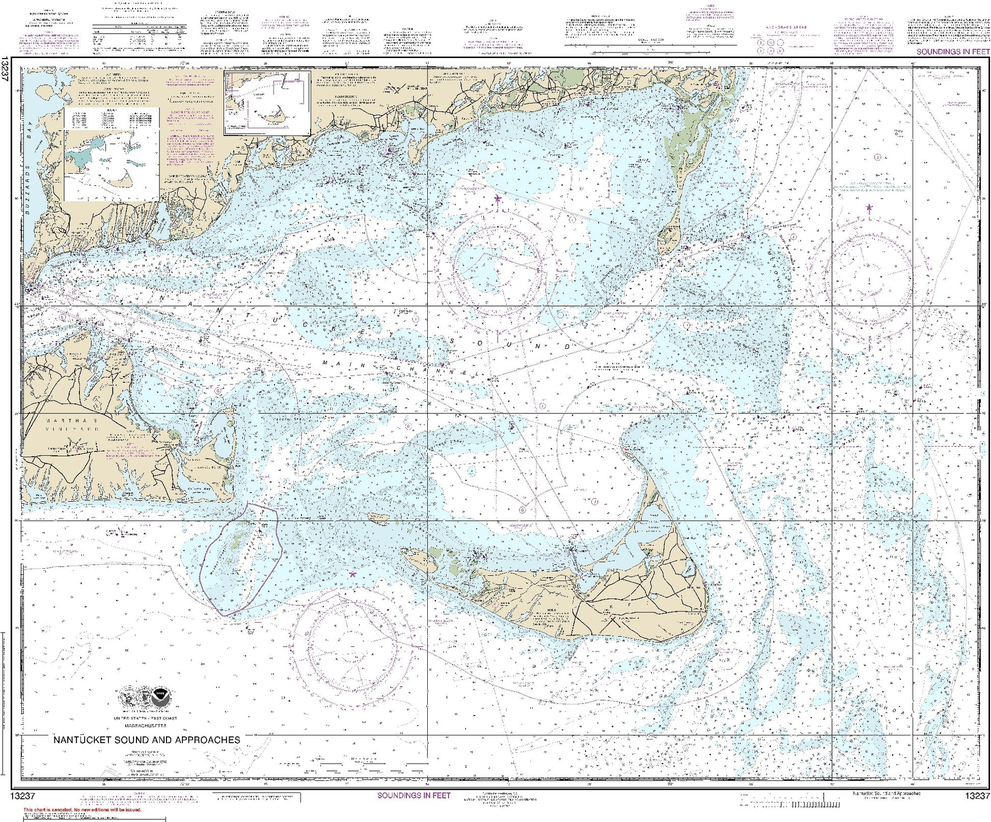 Nantucket Sound and Approaches (13237) by NOAA