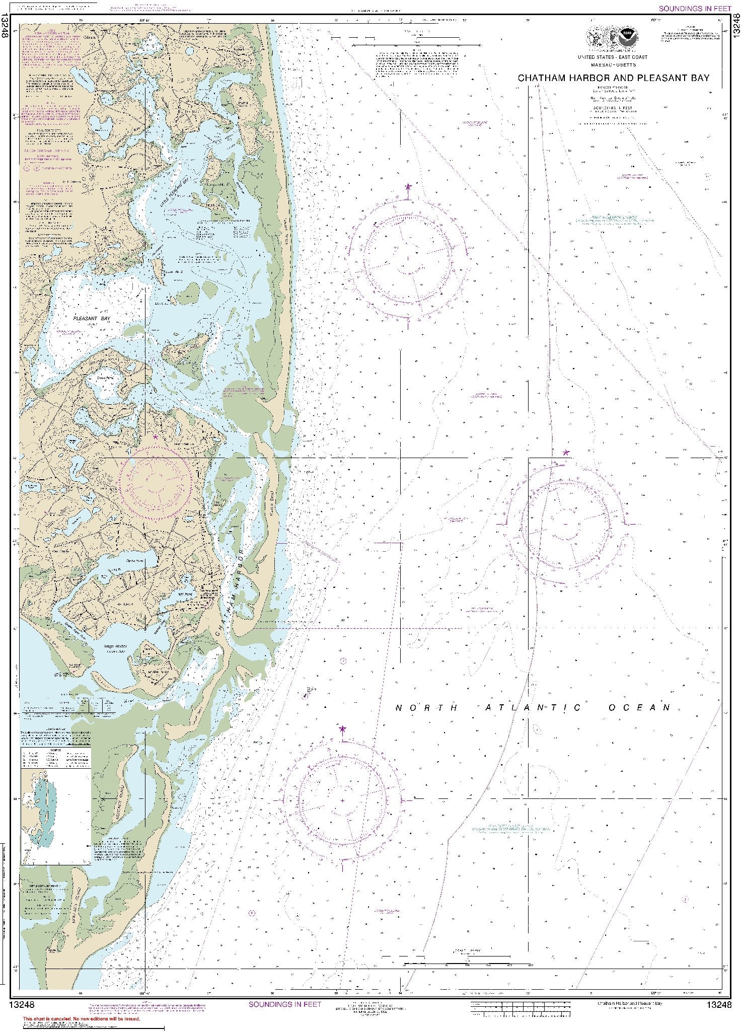 Chatham Harbor and Pleasant Bay (13248) by NOAA