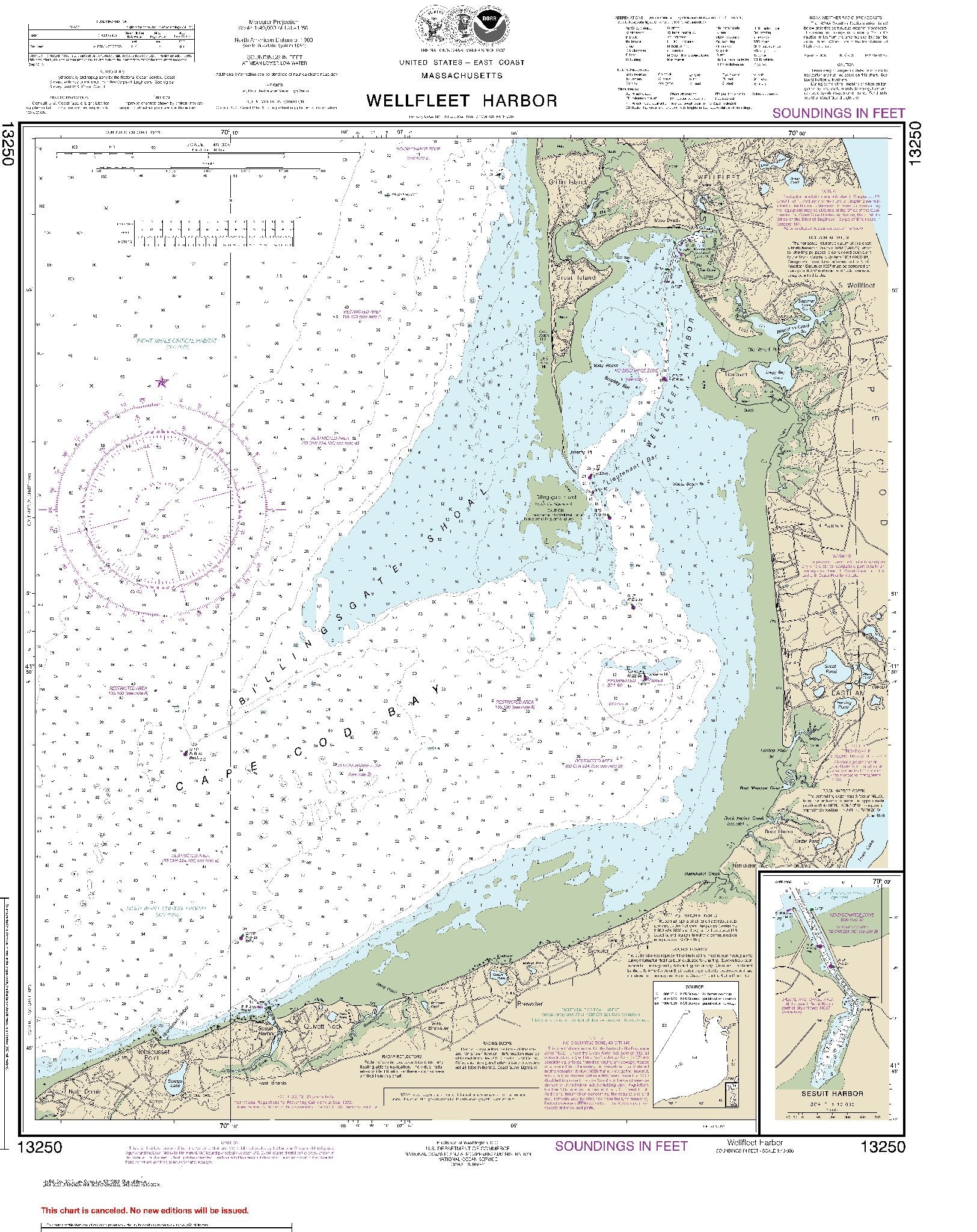 Wellfleet Harbor (13250) by NOAA