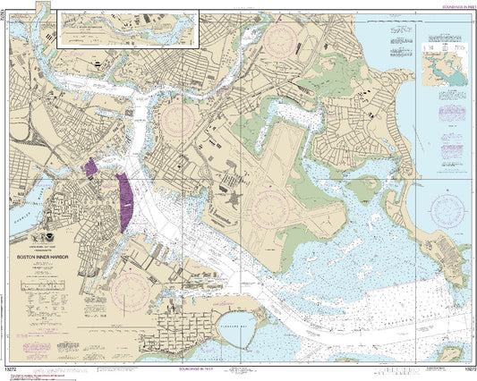 Boston Inner Harbor with Mystic River Extension (13272) by NOAA
