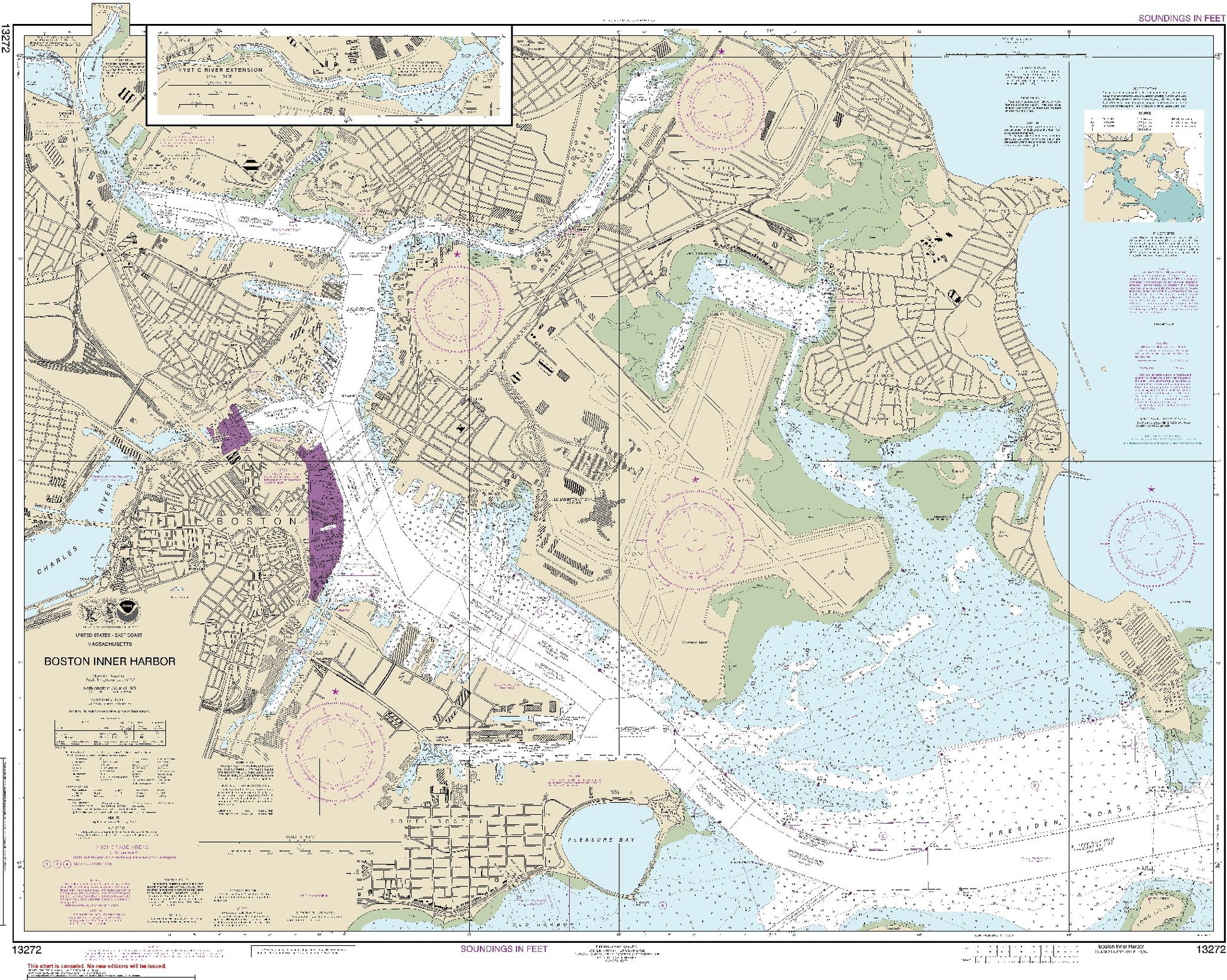 Boston Inner Harbor with Mystic River Extension (13272) by NOAA