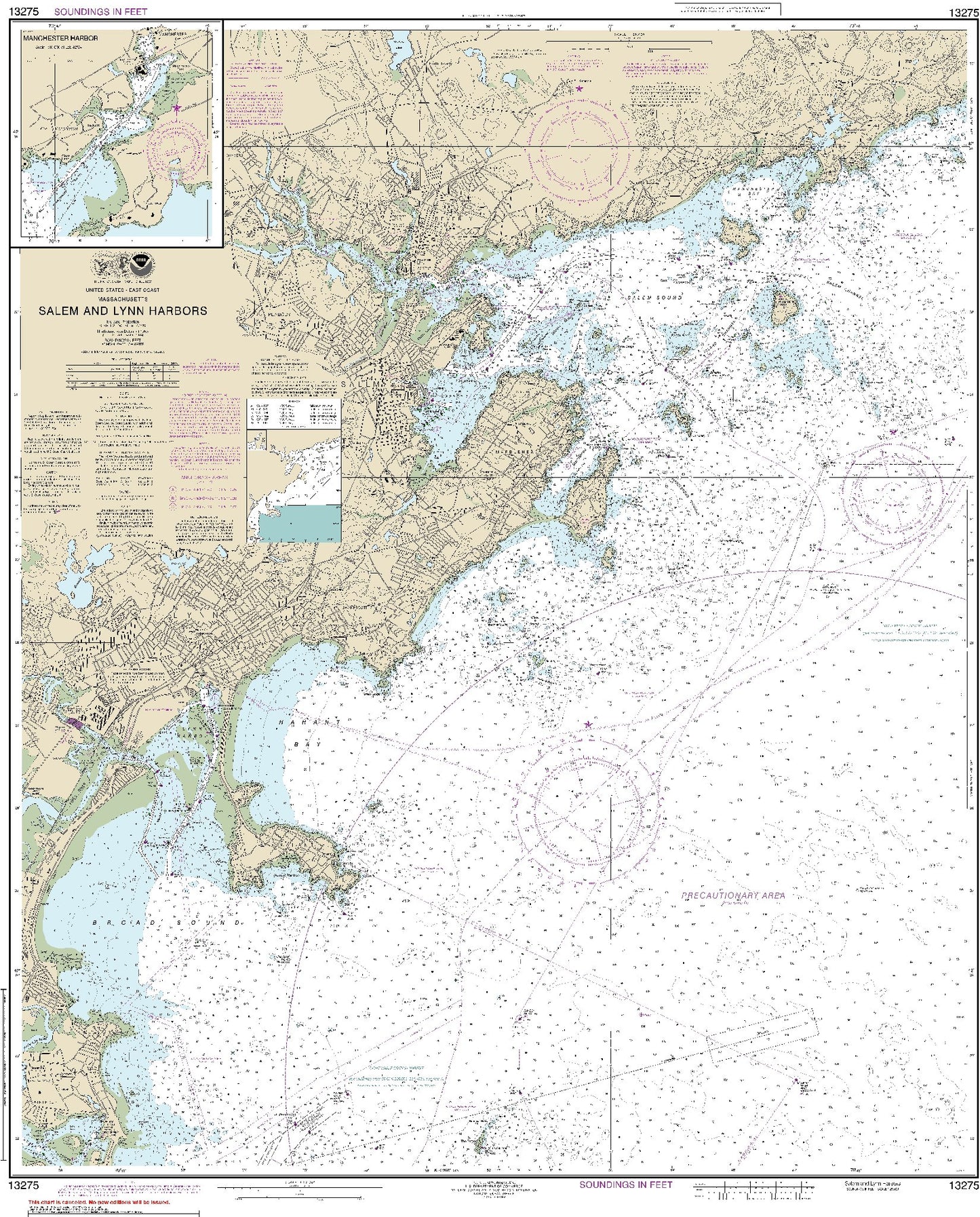 Salem and Lynn Harbors (13275) by NOAA