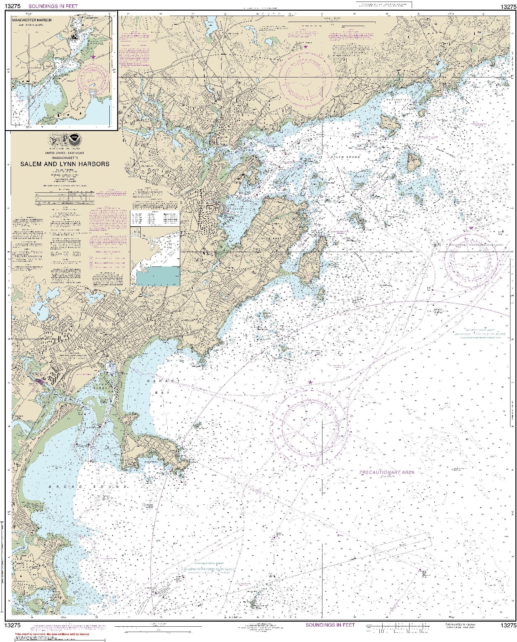 Salem and Lynn Harbors (13275) by NOAA
