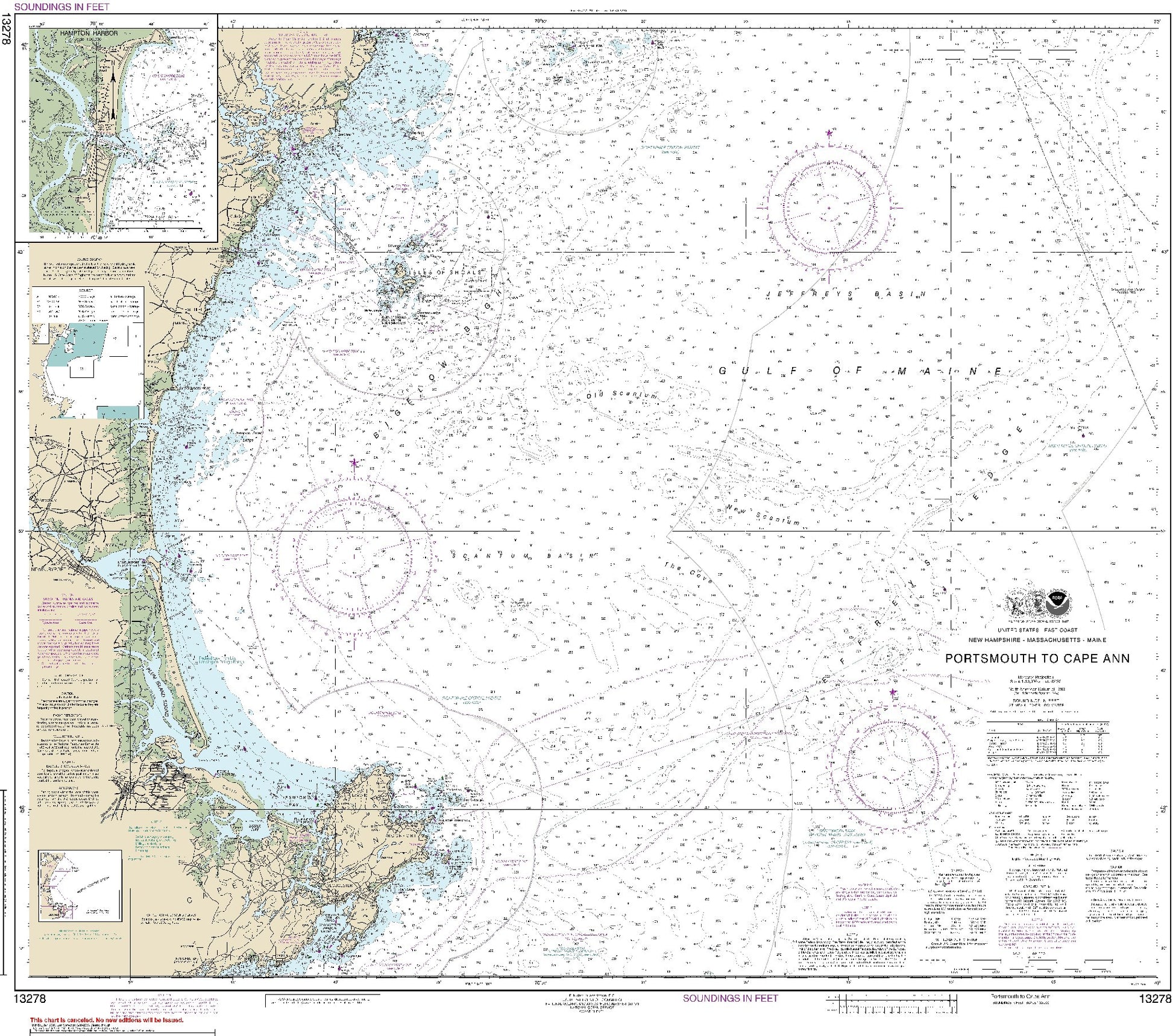 Portsmouth to Cape Ann (13278) by NOAA