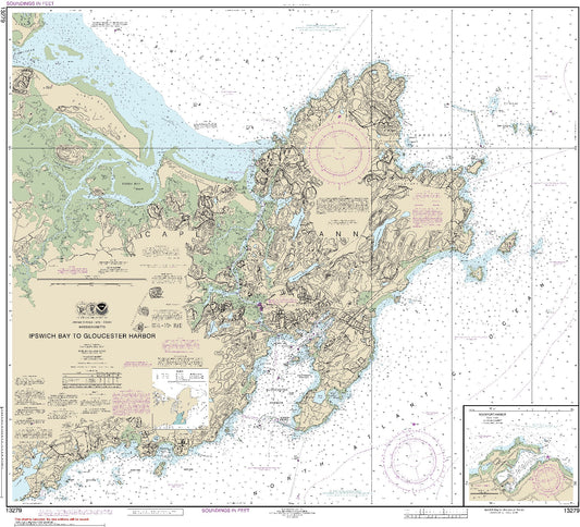 Ipswich Bay to Gloucester Harbor (13279) by NOAA
