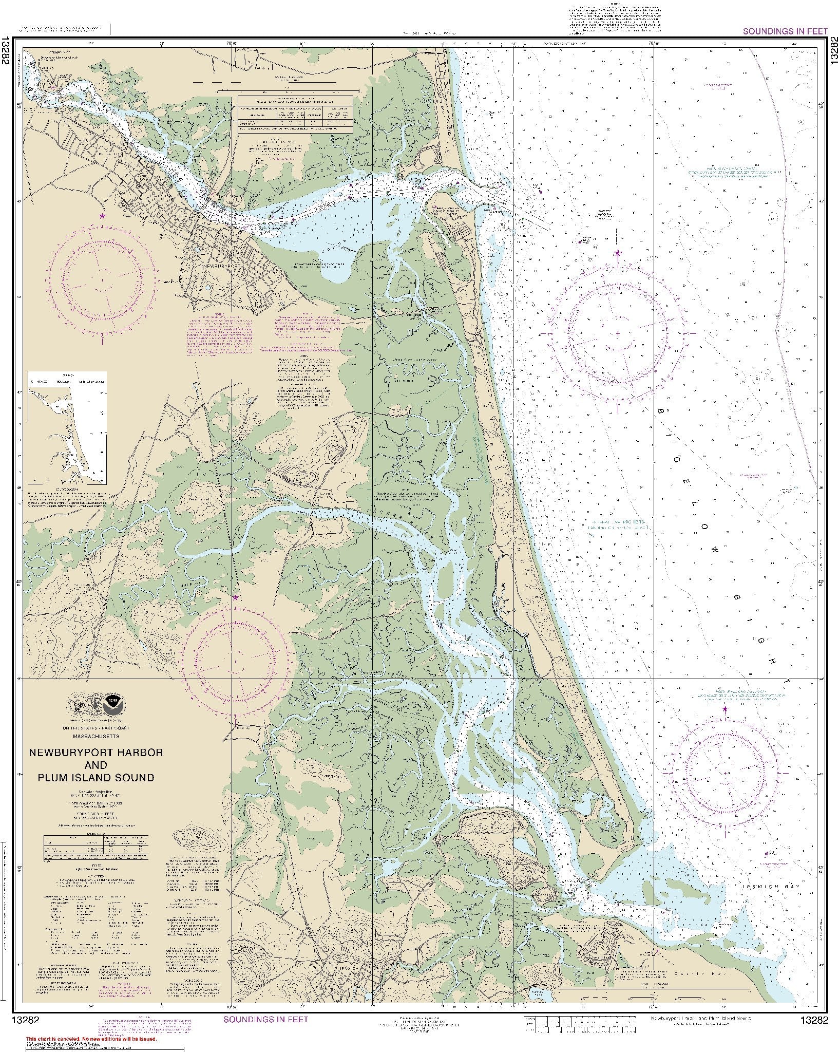 Newburyport Harbor and Plum Island Sound (13282) by NOAA