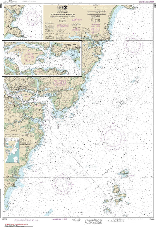 Cape Neddick Harbor to Isles of Shoals with Continuation to Cape Neddick Harbor (13283) by NOAA
