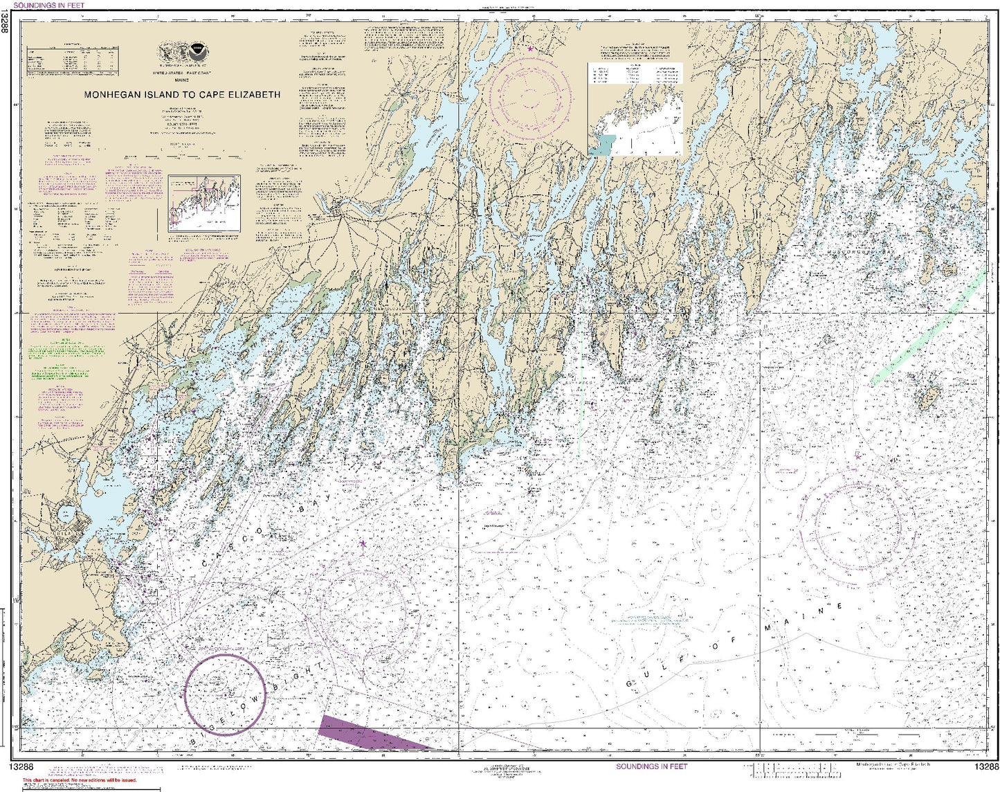 Monhegan Island to Cape Elizabeth (13288) by NOAA