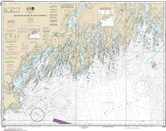 Monhegan Island to Cape Elizabeth (13288) by NOAA