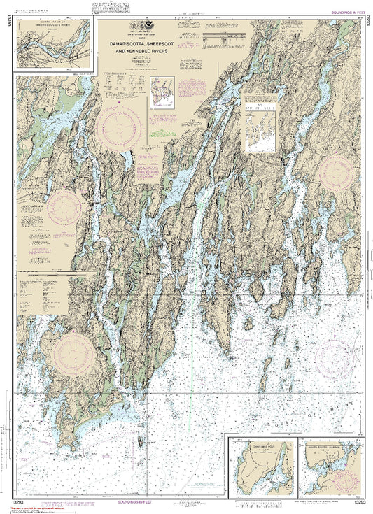Damariscotta, Sheepscot and Kennebec Rivers (13293) by NOAA