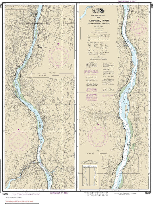 Kennebec River - Courthouse Point to Augusta (13297) by NOAA