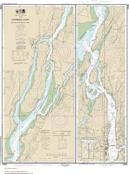 Kennebec River - Bath to Courthouse Point (13298) by NOAA