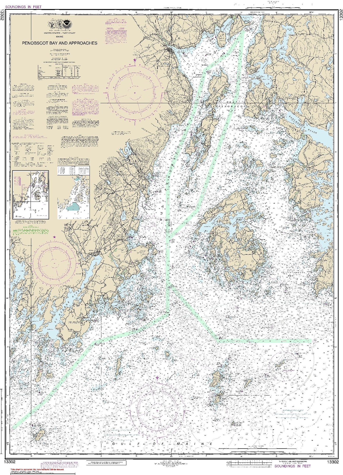 Penobscot Bay and Approaches (13302) by NOAA