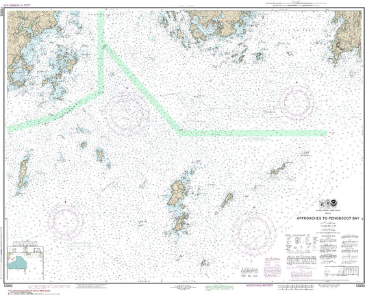 Approaches to Penobscot Bay (13303) by NOAA