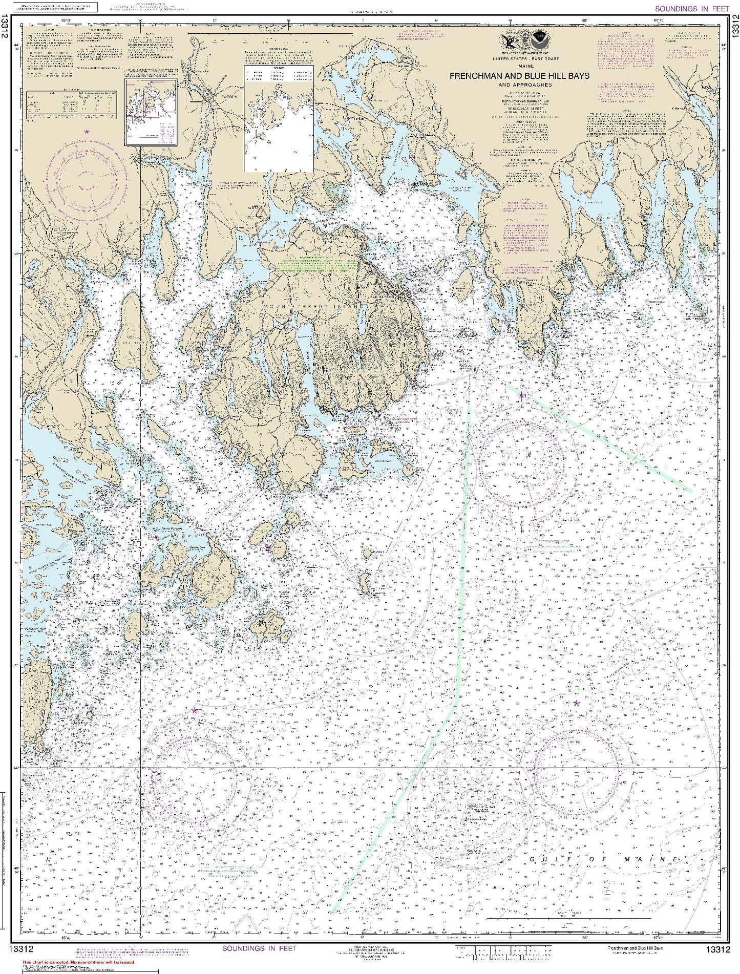 Frenchman and Blue Hill Bays (13312) by NOAA