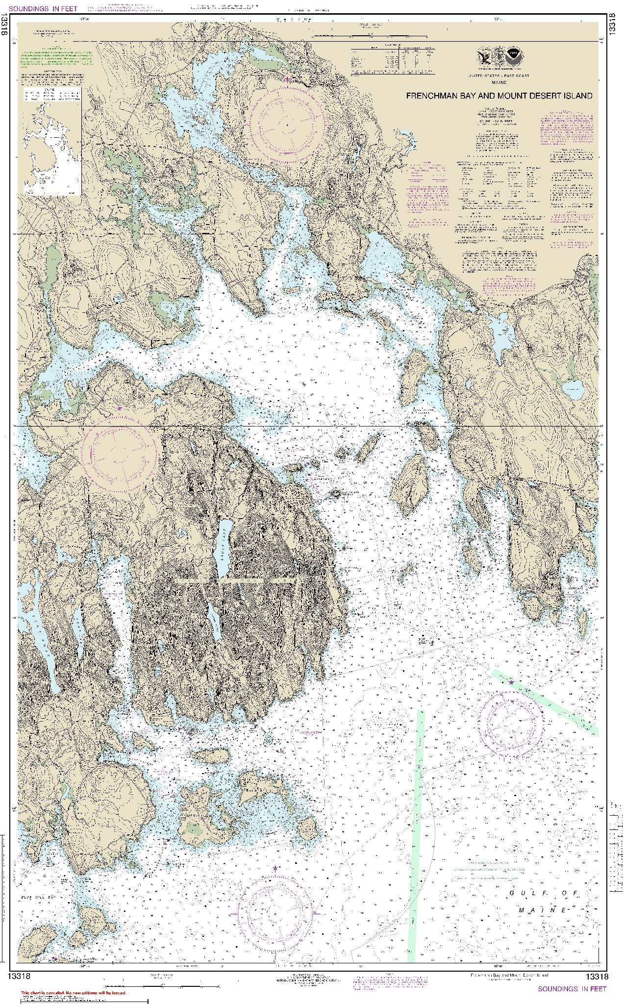 Frenchman Bay and Mount Desert Island (13318) by NOAA