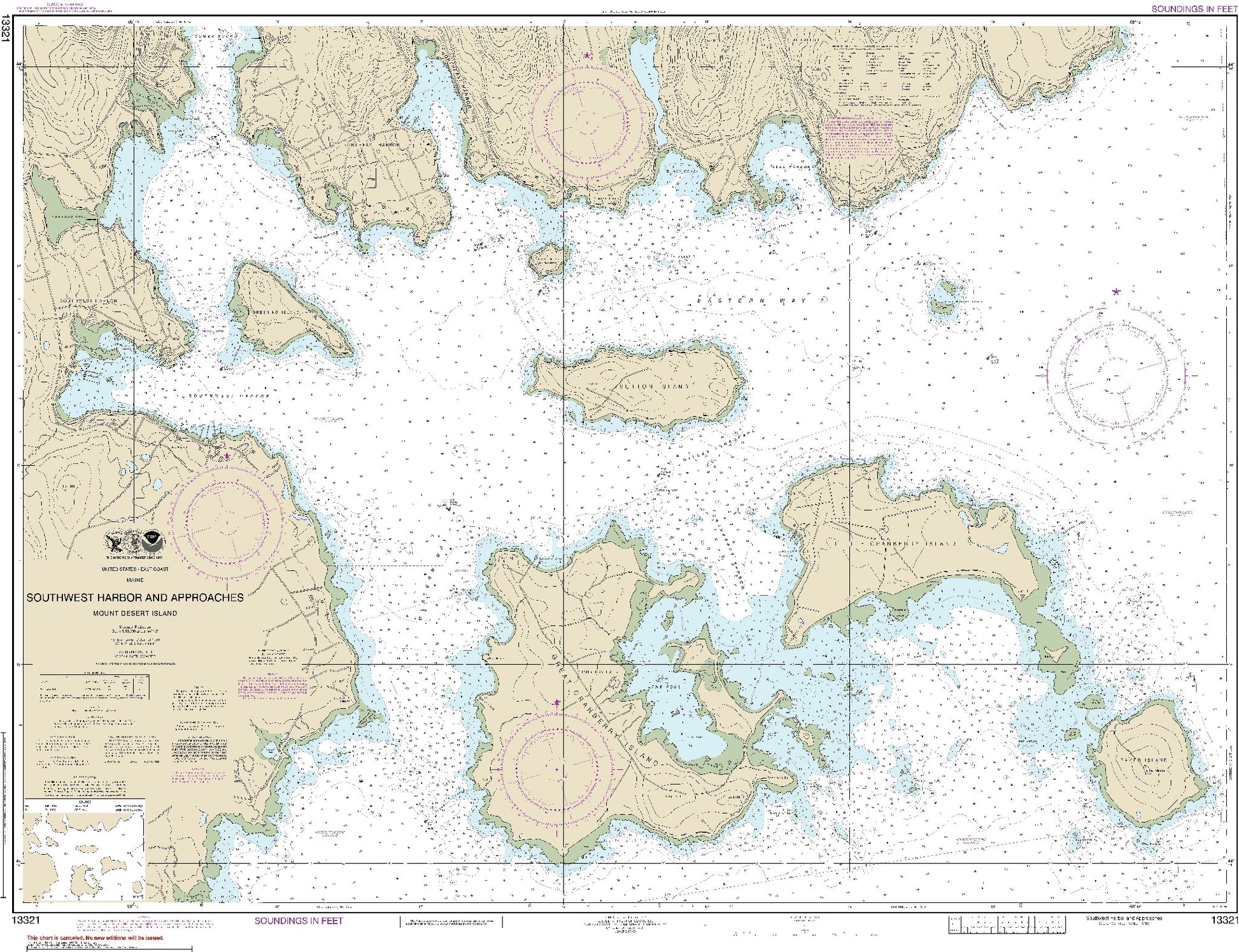 Southwest Harbor and Approaches (13321) by NOAA
