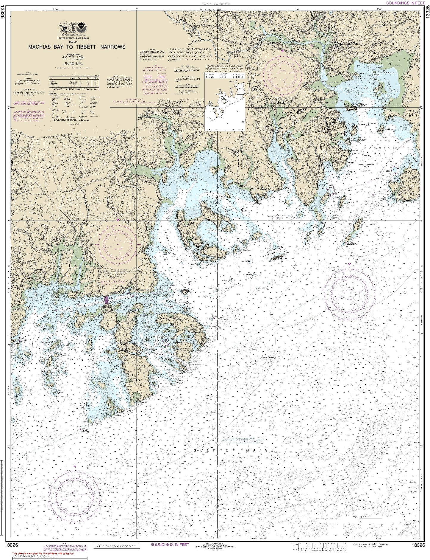Machias Bay to Tibbett Narrows (13326) by NOAA