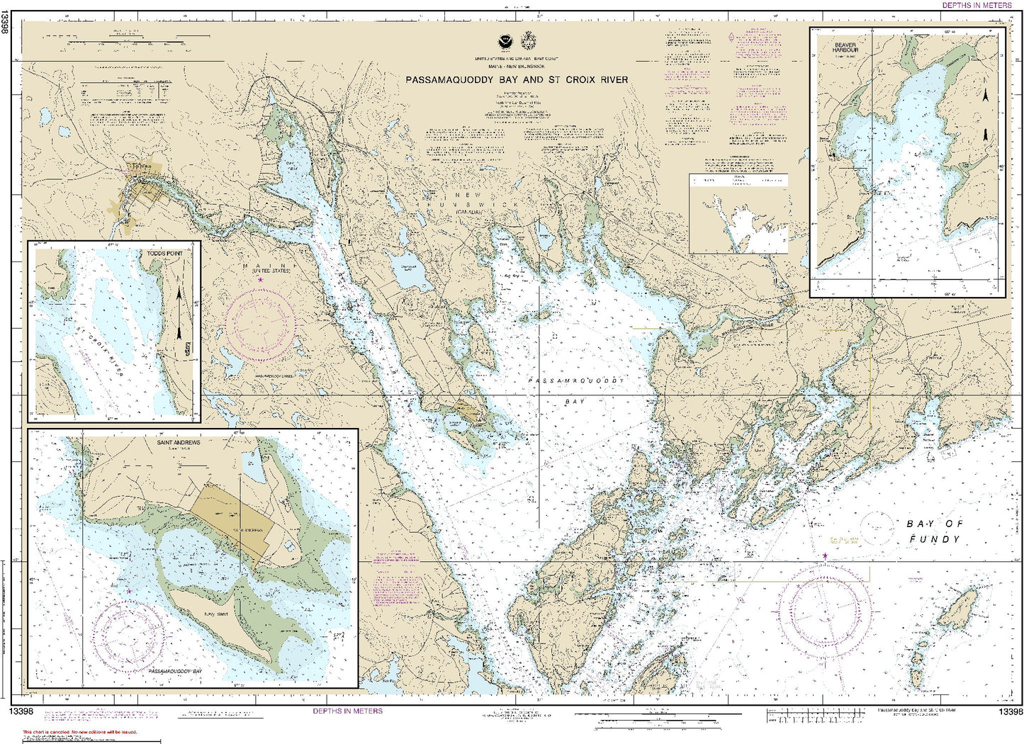 Passamaquoddy Bay and St. Croix River (13398) by NOAA