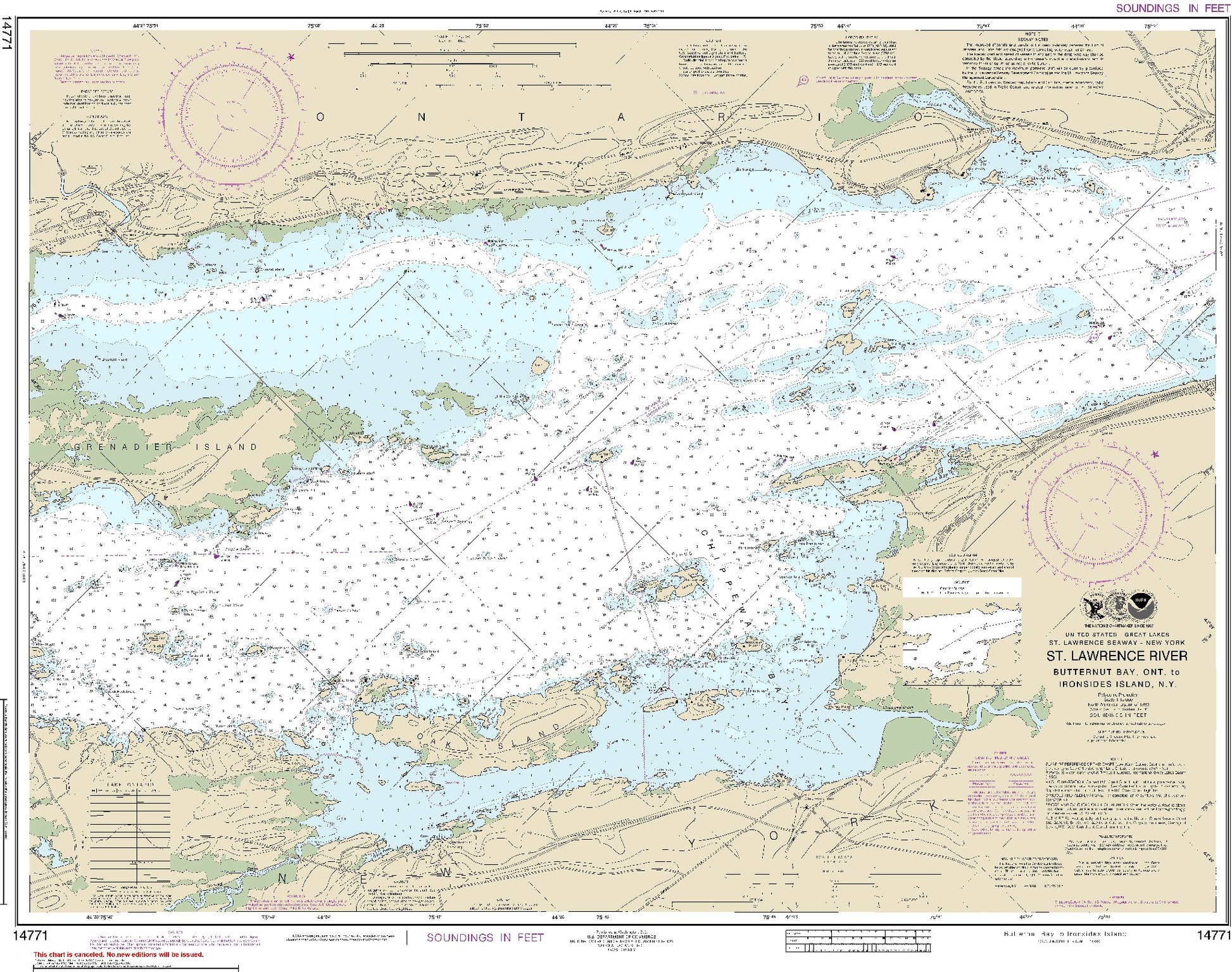 St. Lawrence River - Butternut Bay, Ont. to Ironsides Island, Ny (14771) by NOAA