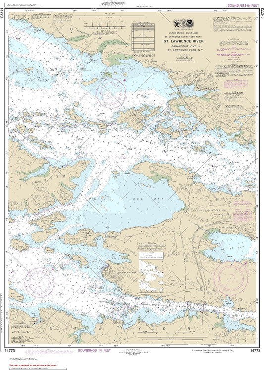 St. Lawrence River - Gananoque, Ont. to St. Lawrence Park, N.Y. (14773) by NOAA