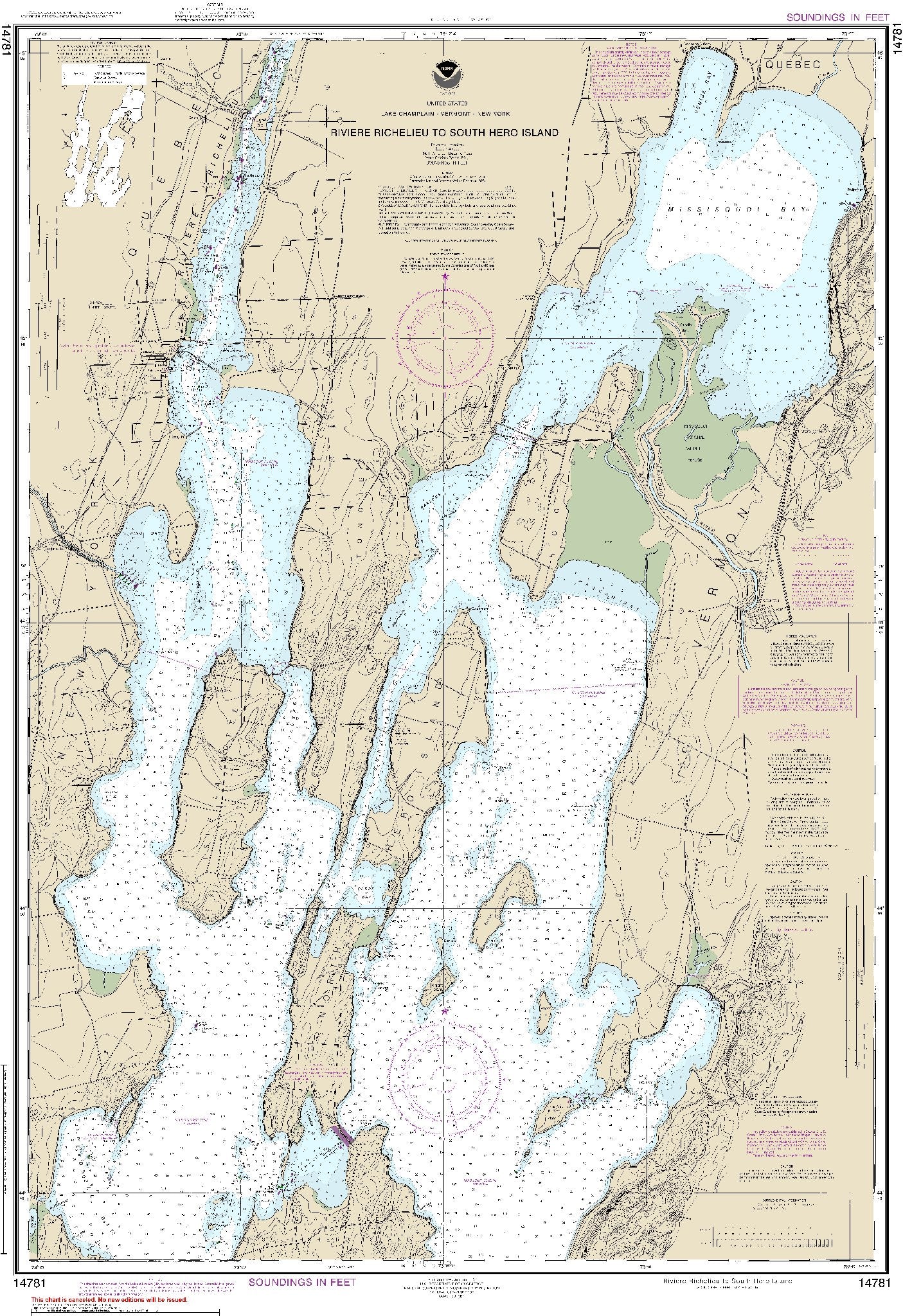 Riviere Richelieu to South Hero Island (14781) by NOAA