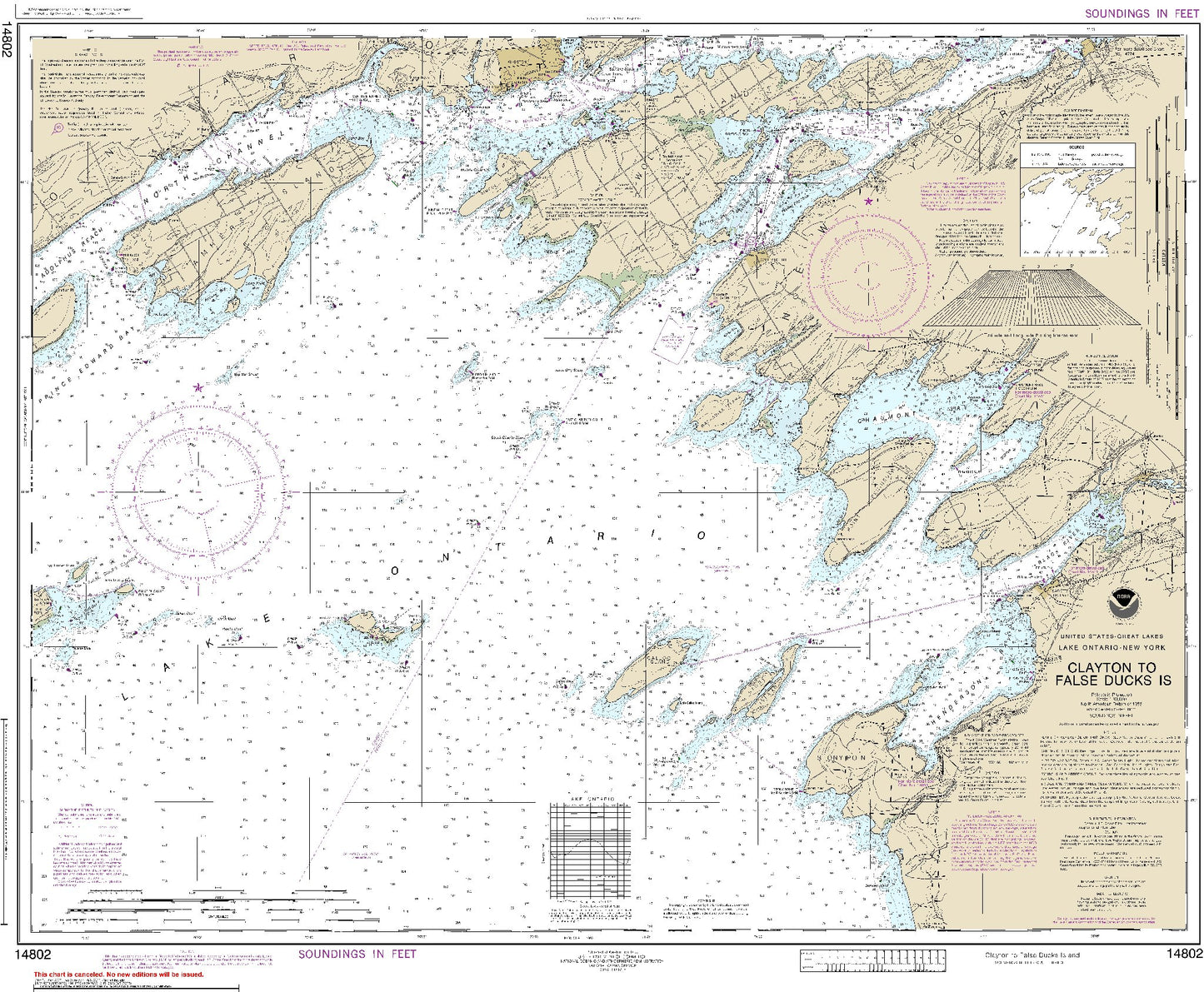 Clayton to False Ducks Island (14802) by NOAA