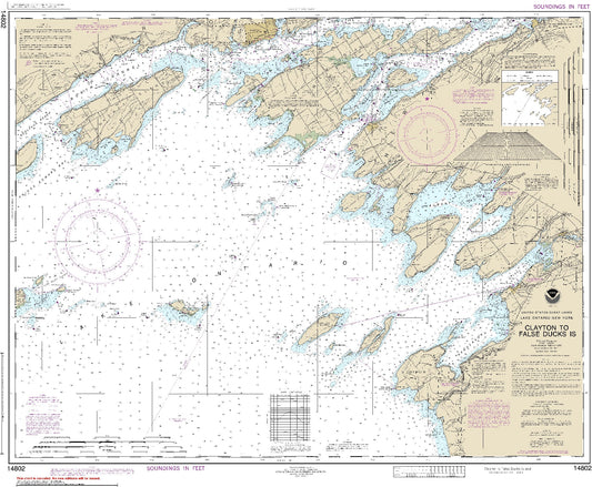 Clayton to False Ducks Island (14802) by NOAA