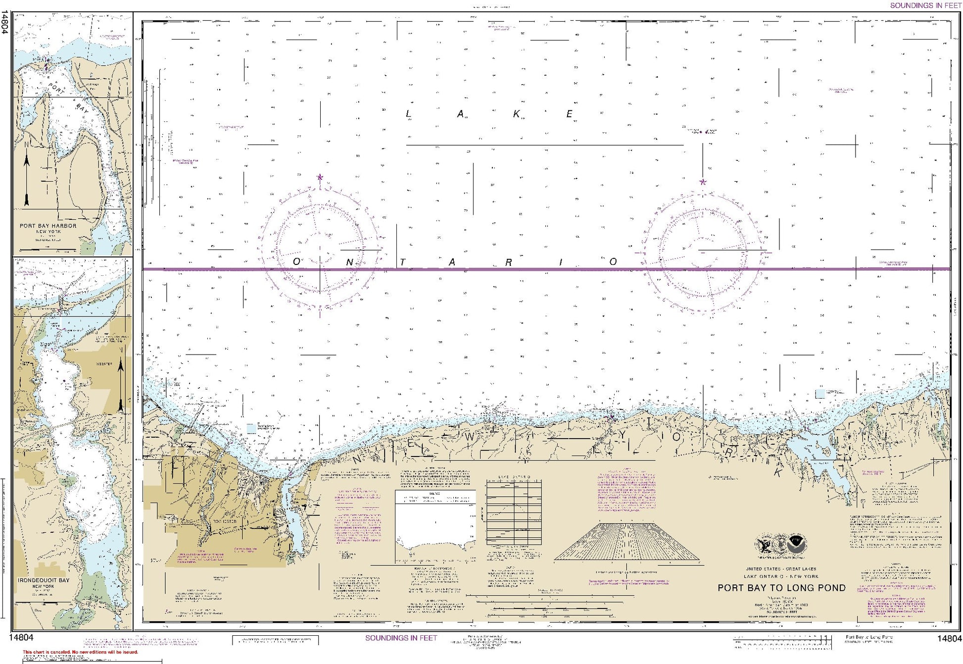 Port Bay to Long Pond (14804) by NOAA