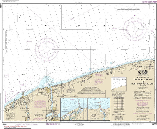 Thirtymile Point, N.Y. to Port Dalhousie, Ont. (14806) by NOAA