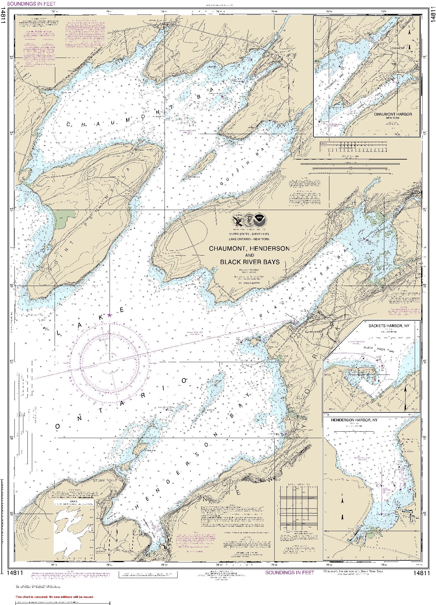 Chaumont, Henderson and Black River Bays (14811) by NOAA
