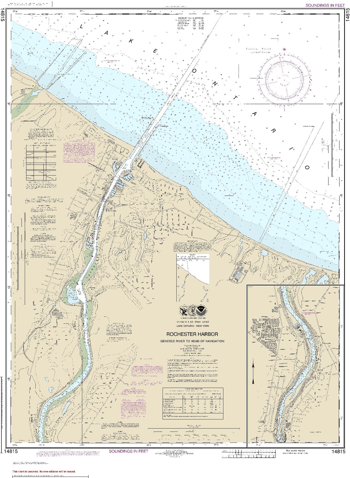 Rochester Harbour, Including Genesee River to Head of Navigation (14815) by NOAA