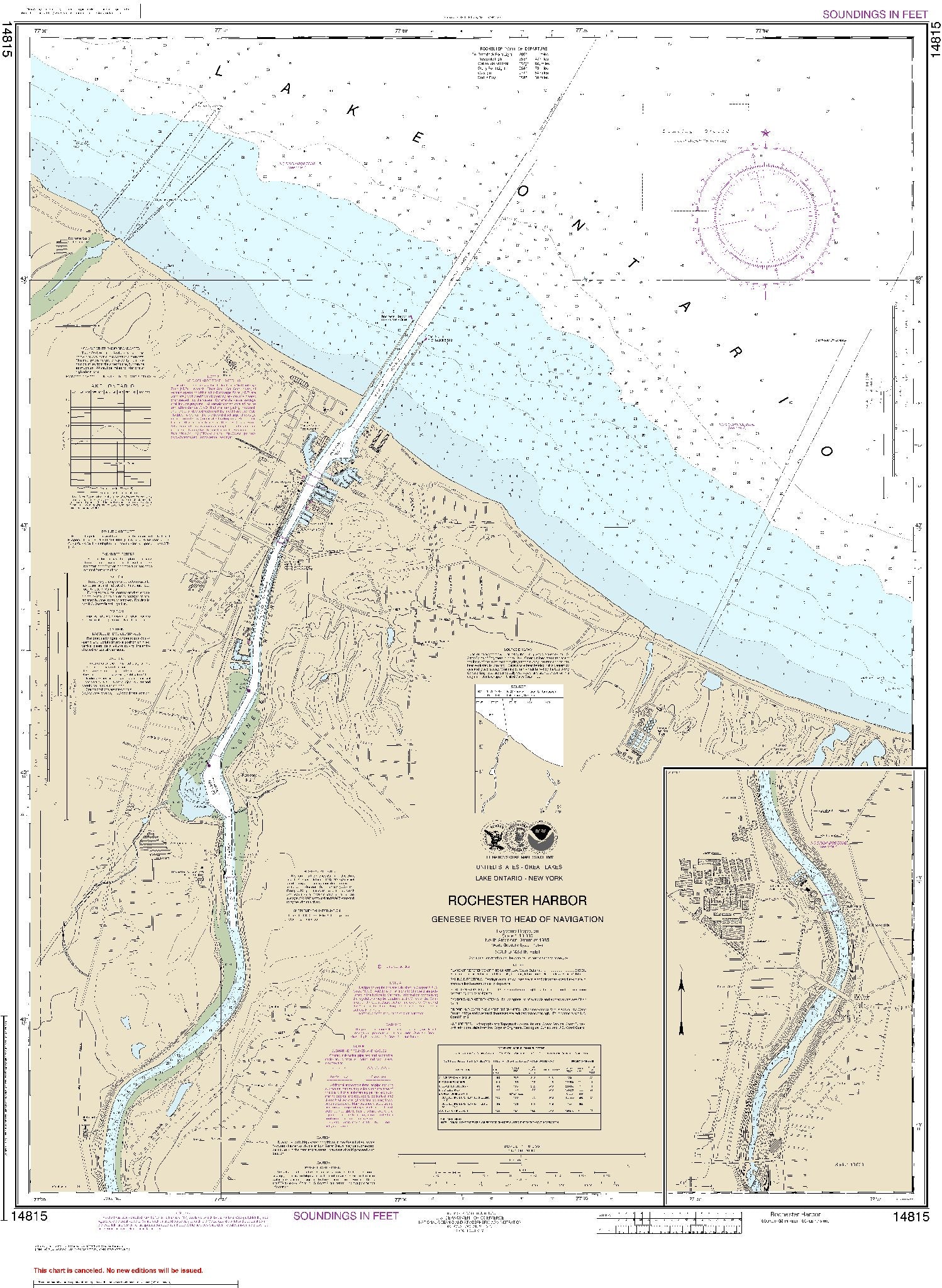 Rochester Harbour, Including Genesee River to Head of Navigation (14815) by NOAA
