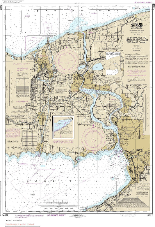 Niagara River and Welland Canal (14822) by NOAA