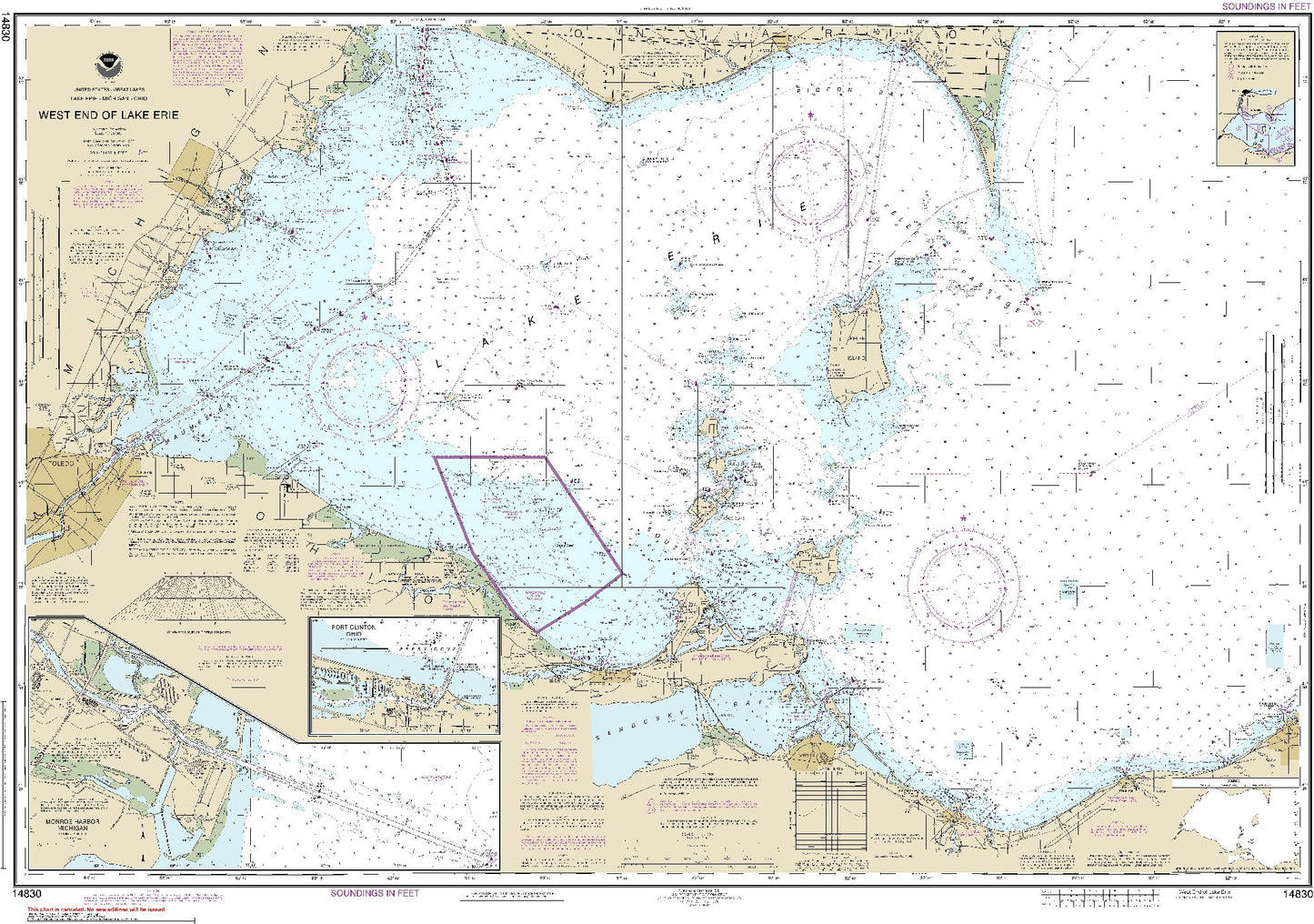 West End of Lake Erie (14830) by NOAA